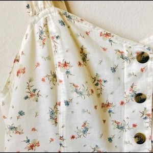 AEO Floral Button Front Mini Dress